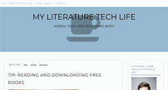 Desktop Screenshot of myliteraturetechlife.com