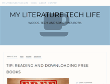 Tablet Screenshot of myliteraturetechlife.com